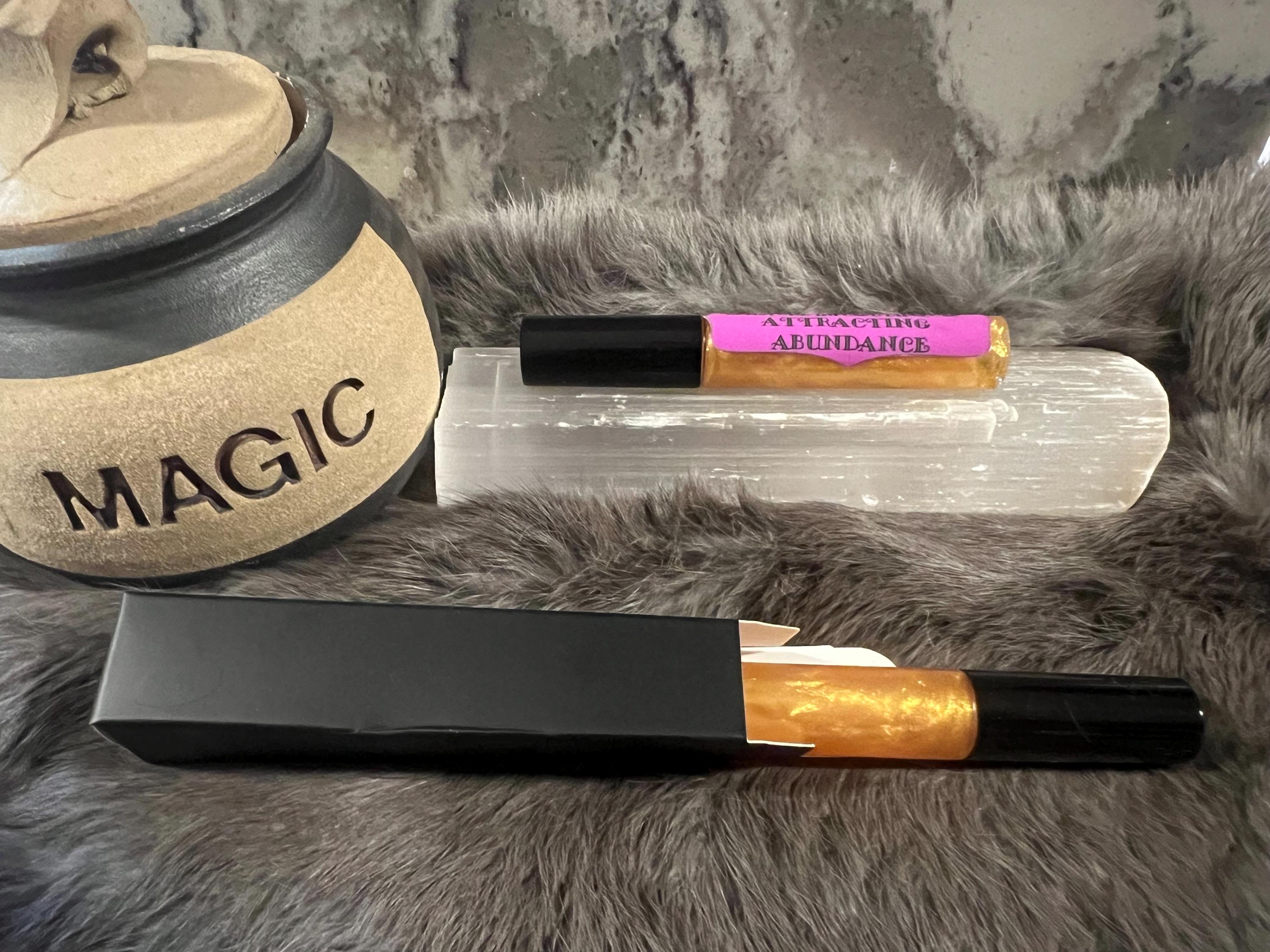 Witchy Lip Gloss: Gemstone Infused, Vegan Abundance Gloss