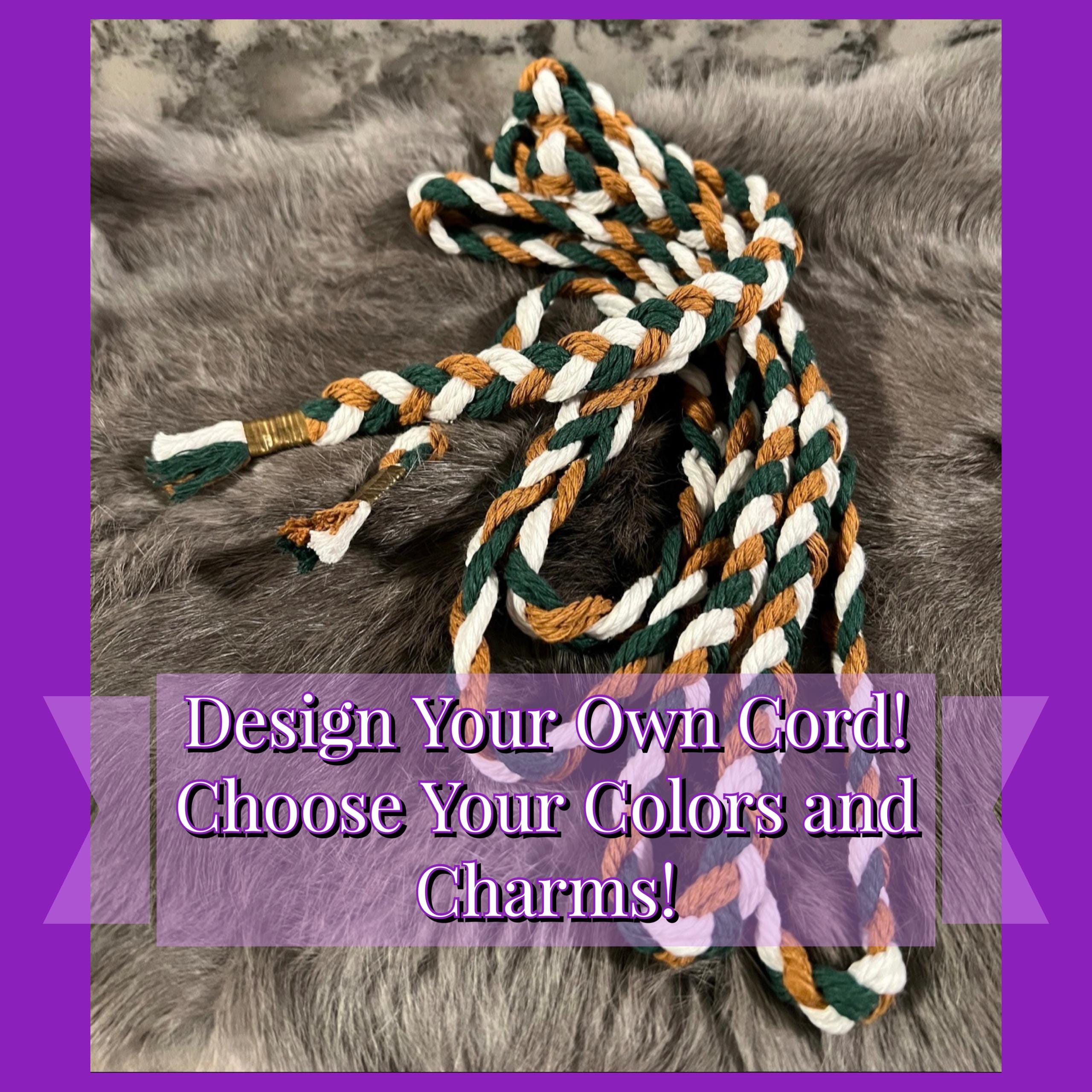 Custom Handfasting Cord - Celtic Wedding, Pagan Binding with Charms