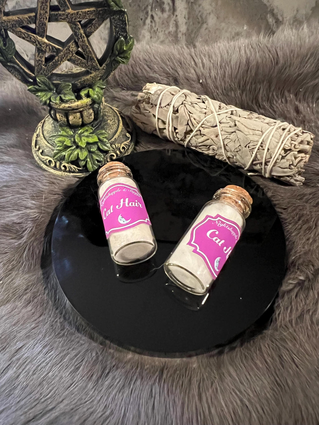 Ethically Sourced White Cat Hair: Spell Ingredient for Health & Fertility