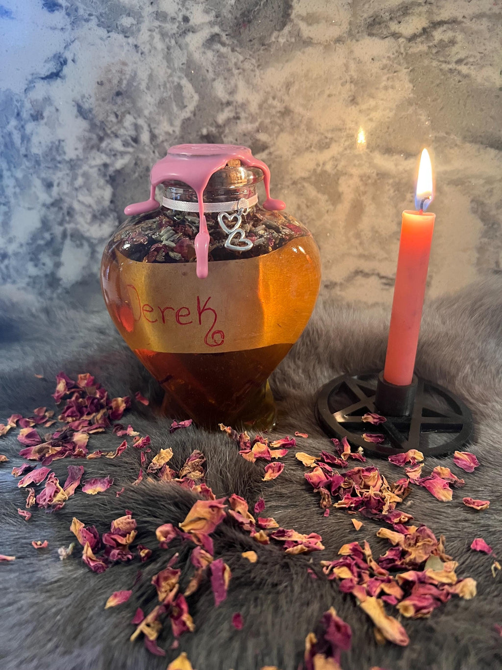 Custom Honey Jar Spell: Manifestation Charm Bottle, Love Spell