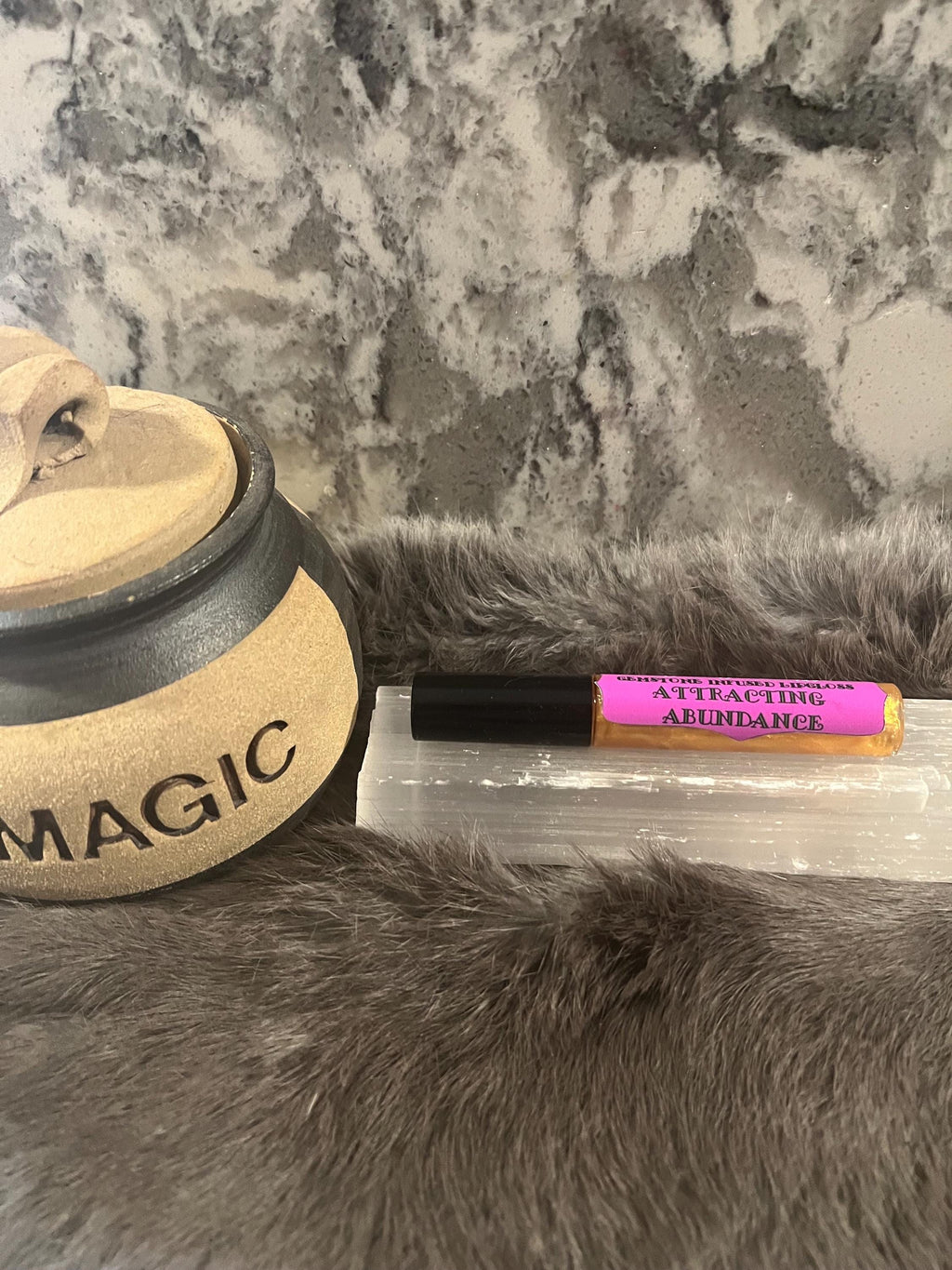 Witchy Lip Gloss: Gemstone Infused, Vegan Abundance Gloss