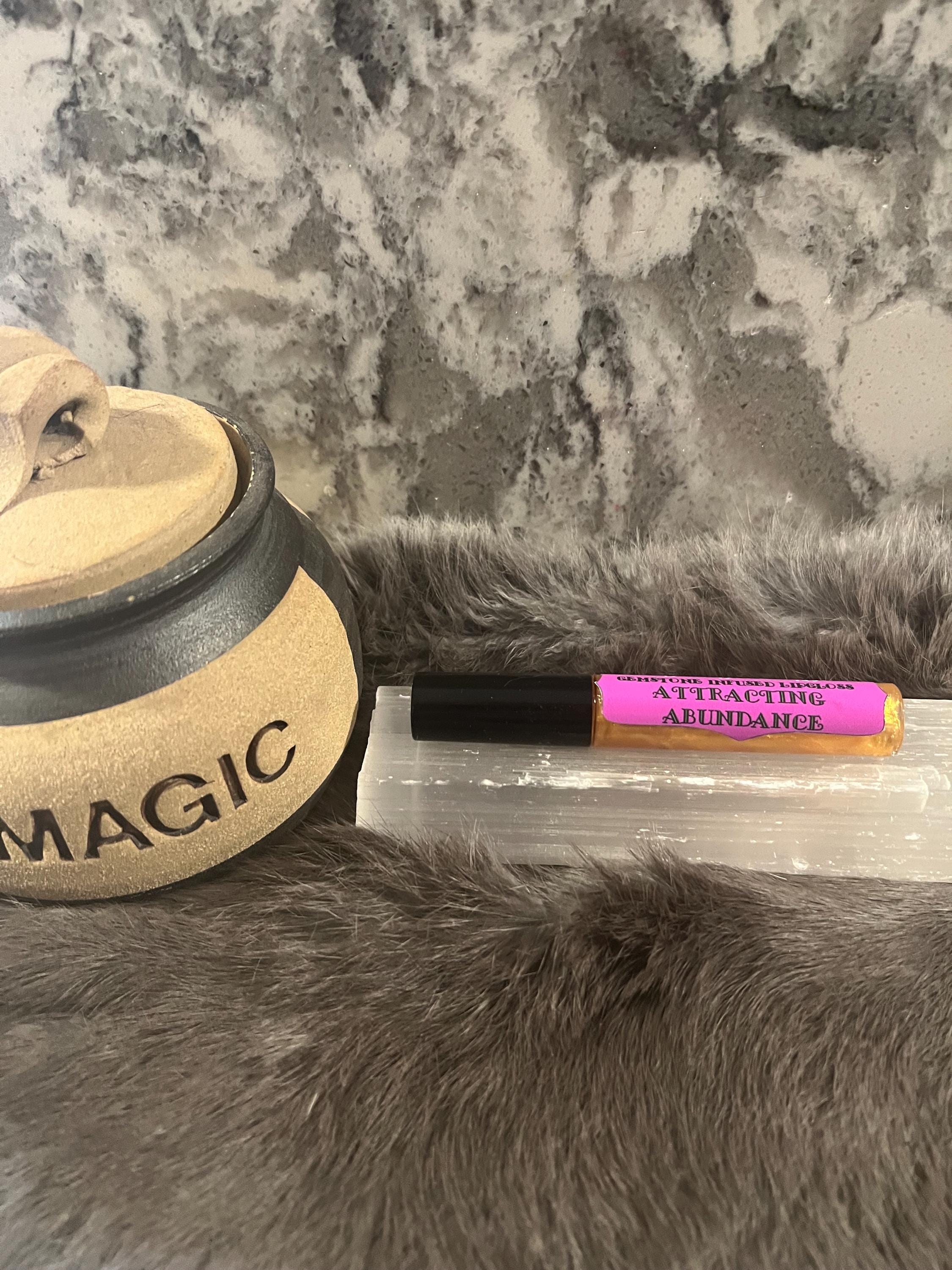 Witchy Lip Gloss: Gemstone Infused, Vegan Abundance Gloss