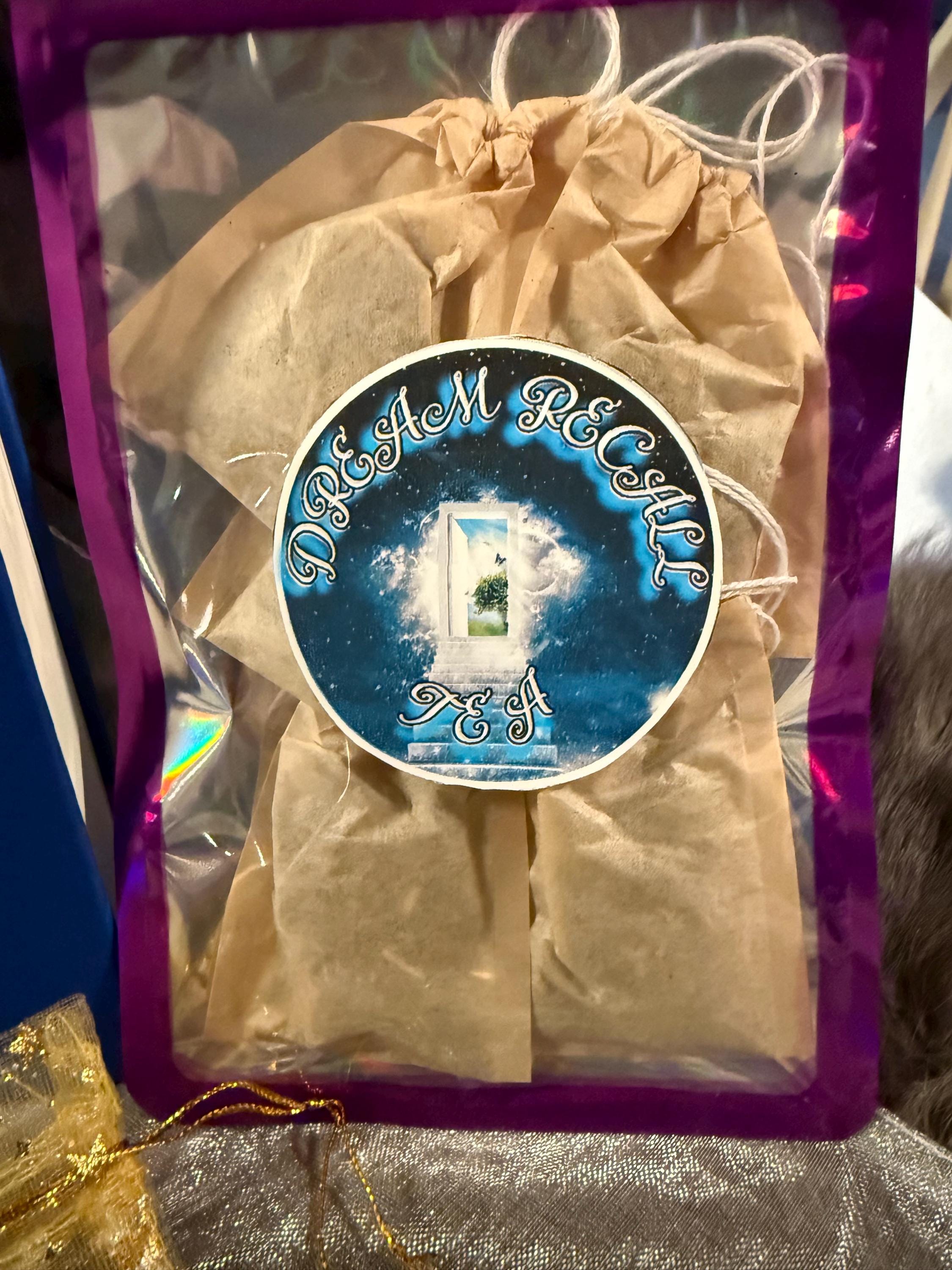 Dream Recall Gift Set: Dream Journal, Dream Recall Tea, Gemstone Tumbles