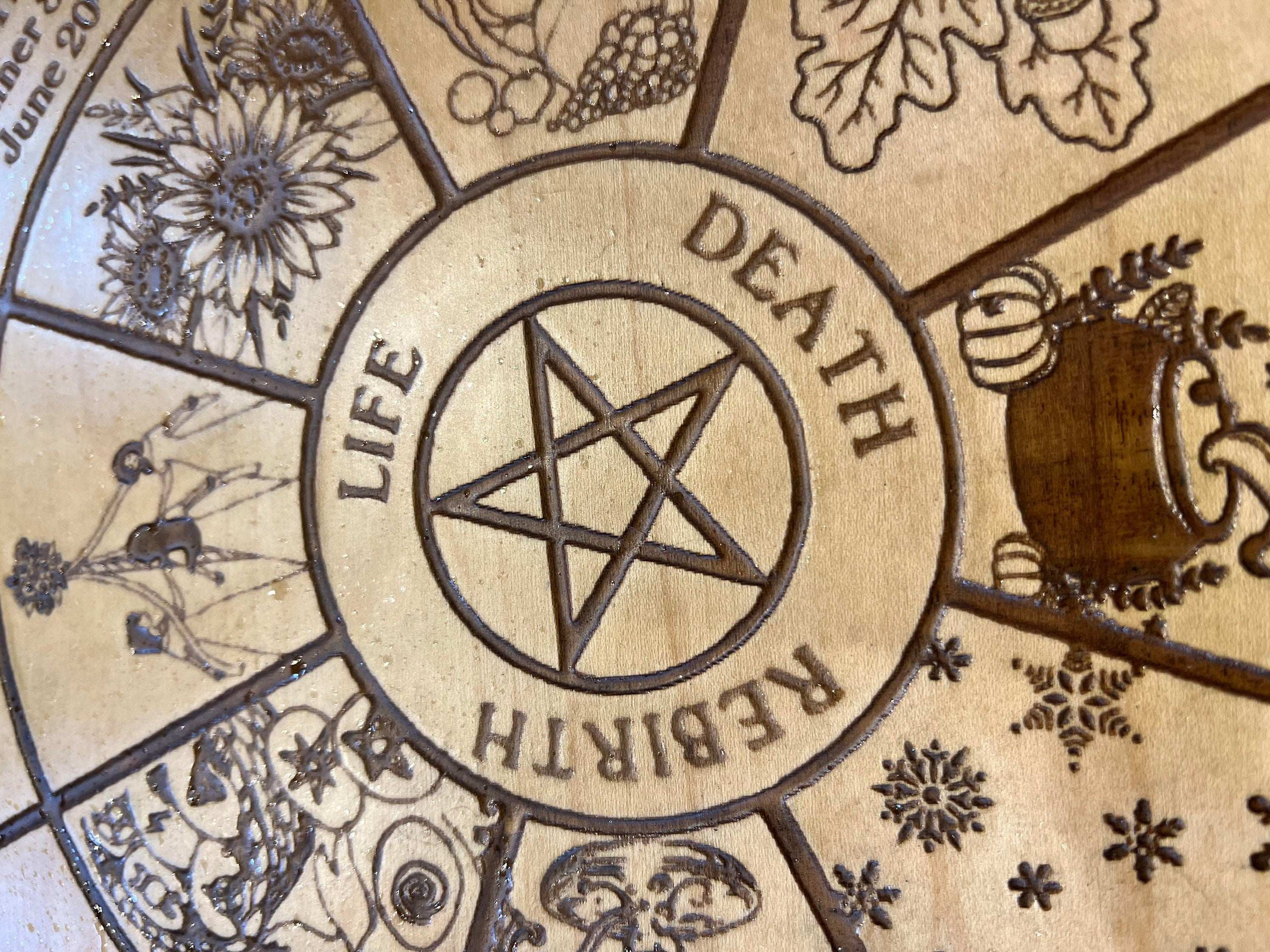 Custom Birch Wheel of The Year – Pagan Sabbat Calendar