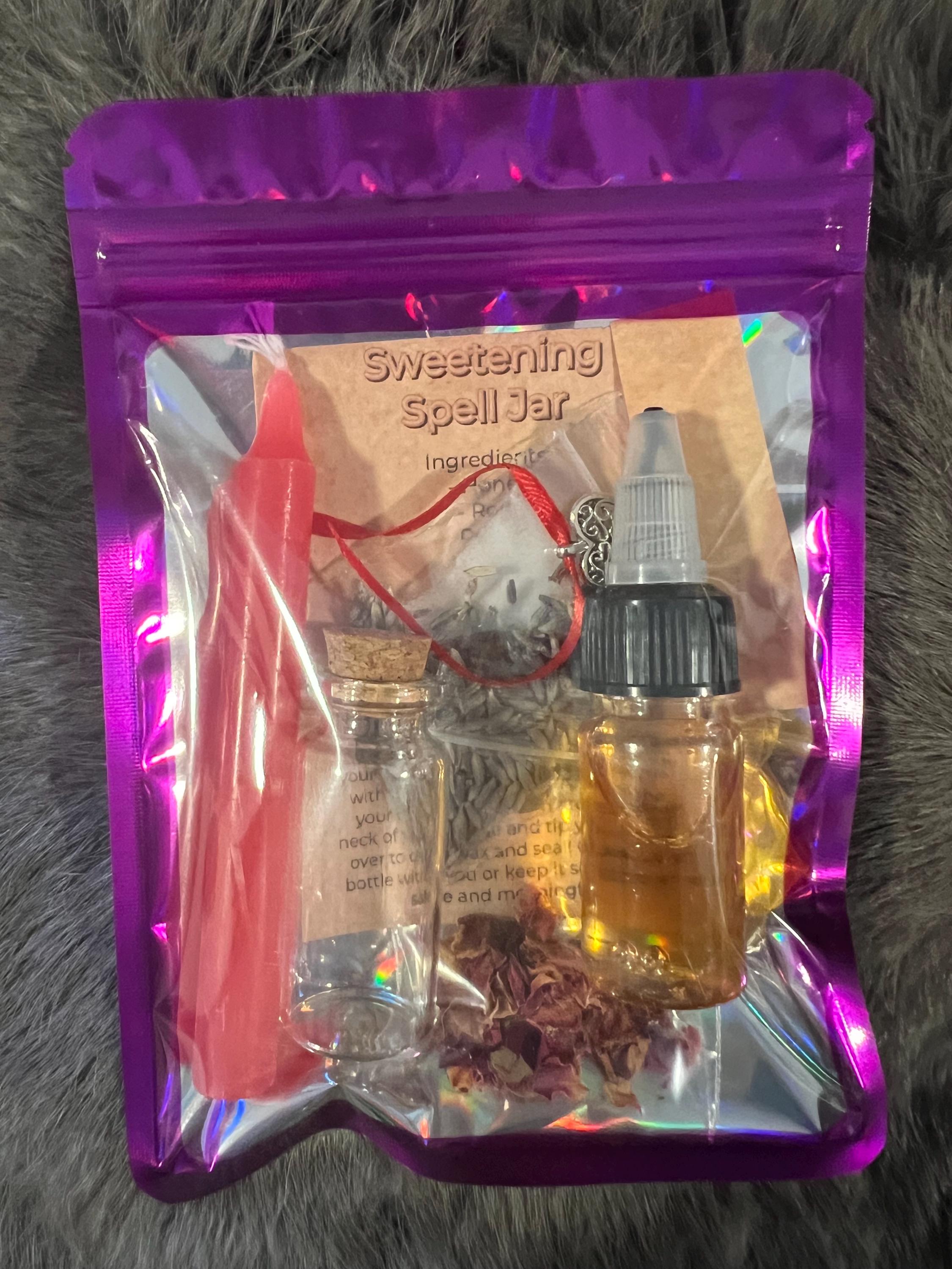 DIY Honey Jar Spell Kit: Sweetening Charm Bottle, Herbs & Crystal