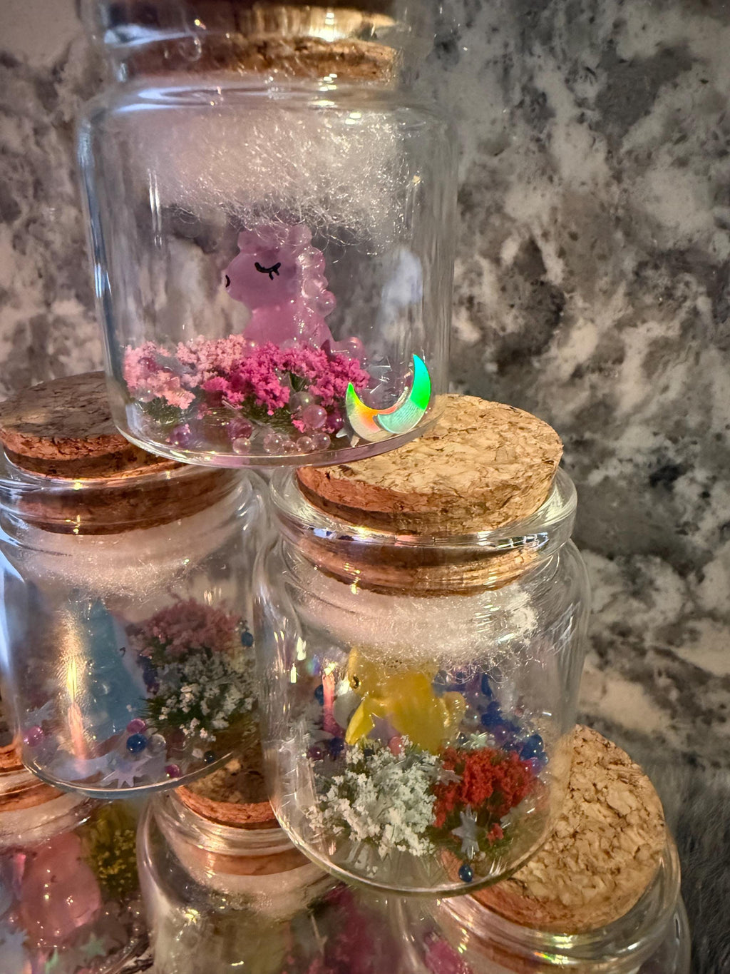 Glow in the Dark Pet Unicorn in a Jar: Witchy Magical Decor
