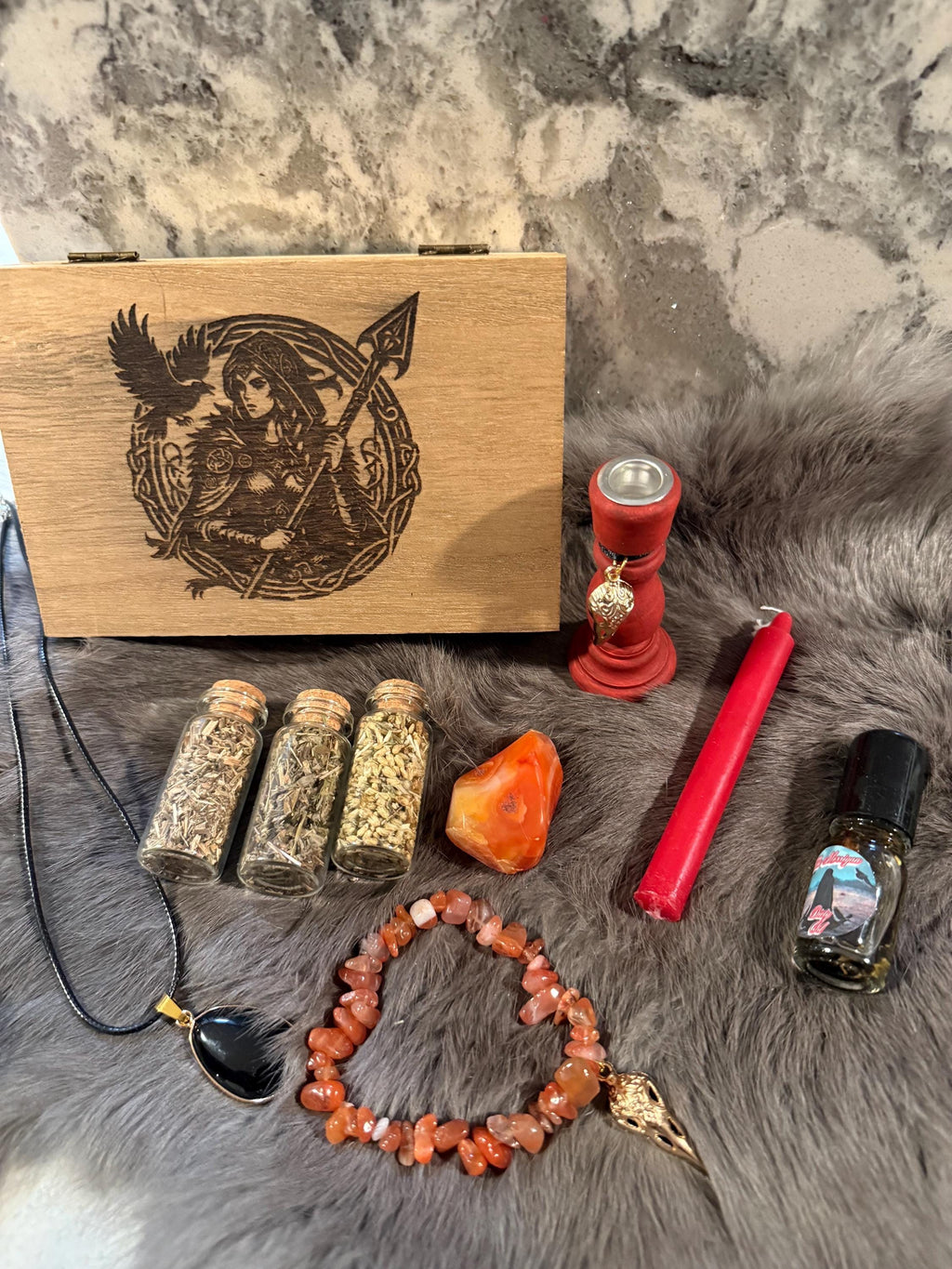 Morrigan Altar Set: Diety Worship Tools