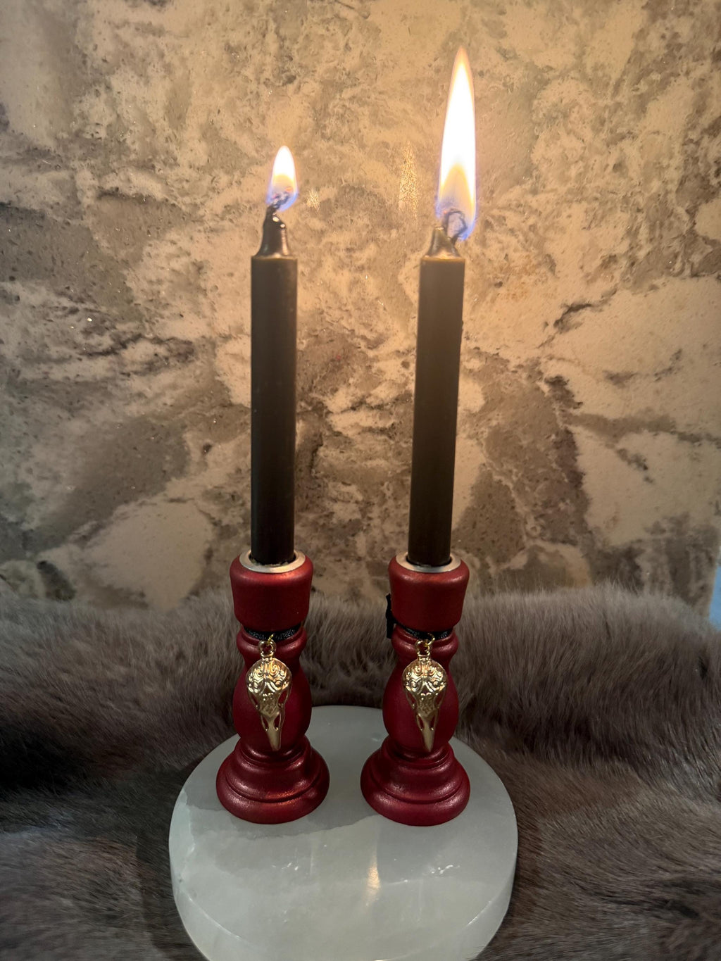 The Morrigan: Diety Chime Candle Holder Set