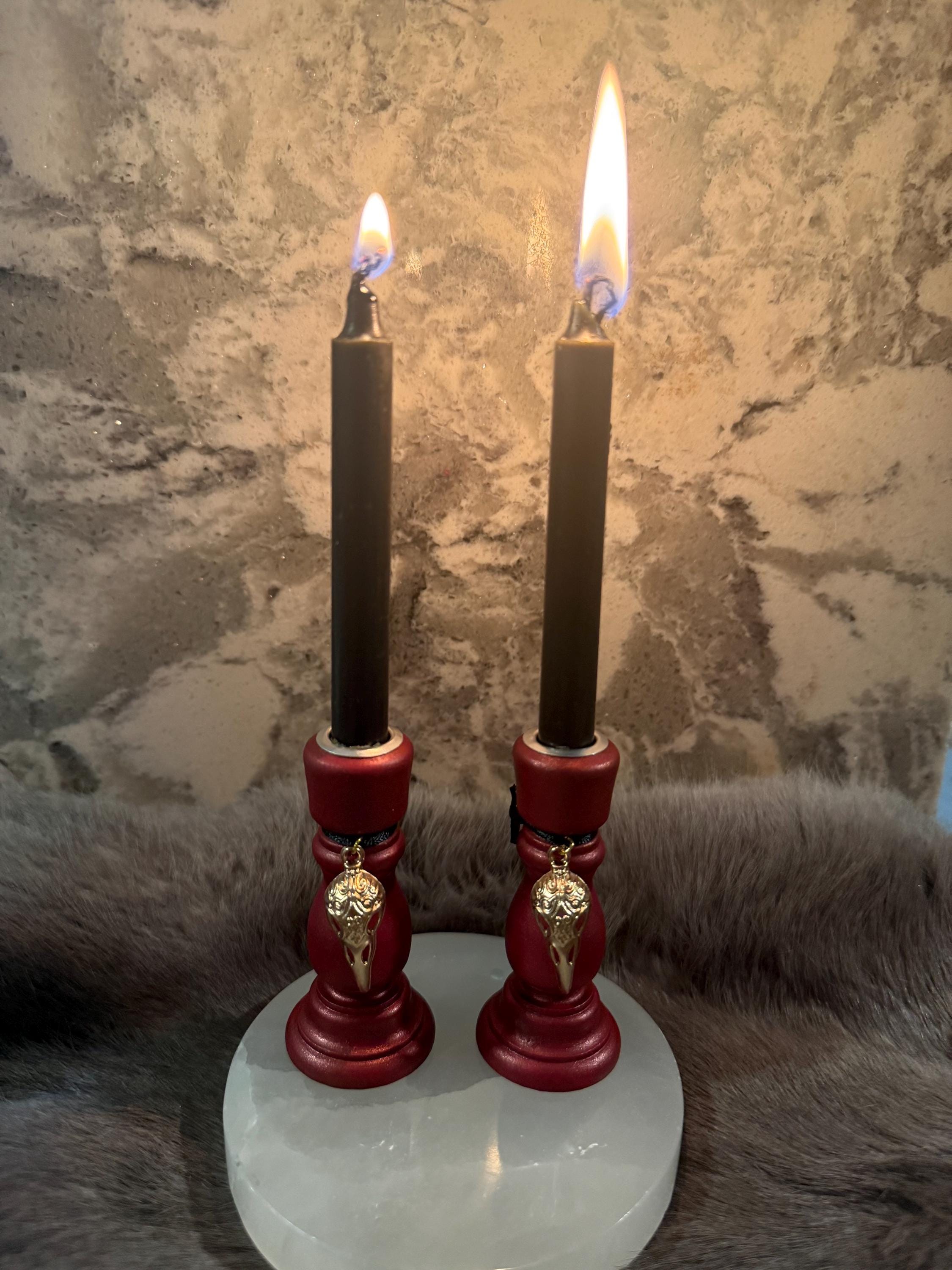 The Morrigan: Diety Chime Candle Holder Set