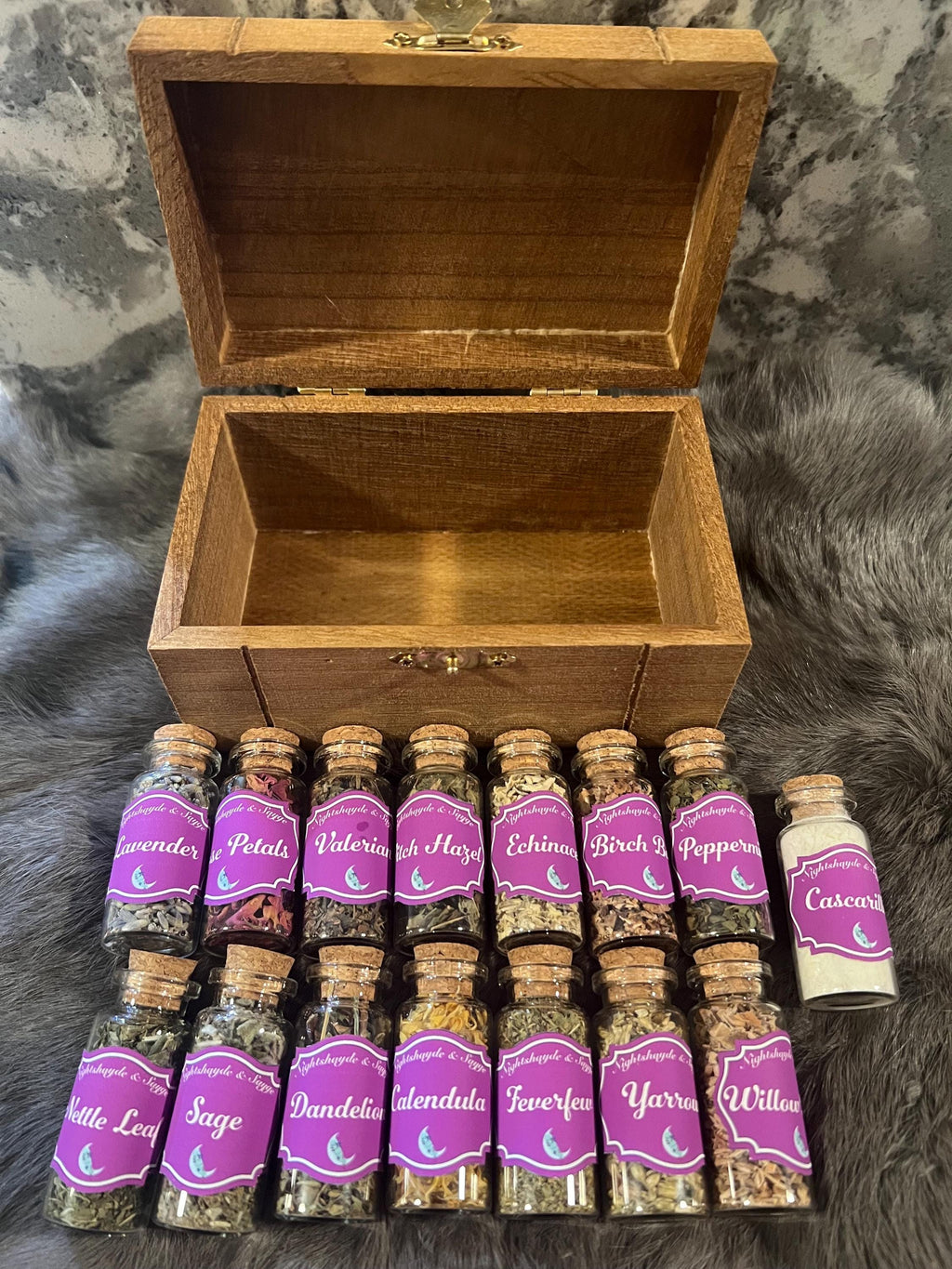 Witch's Apothecary Starter Kit: 15 Herbal Spell Ingredients