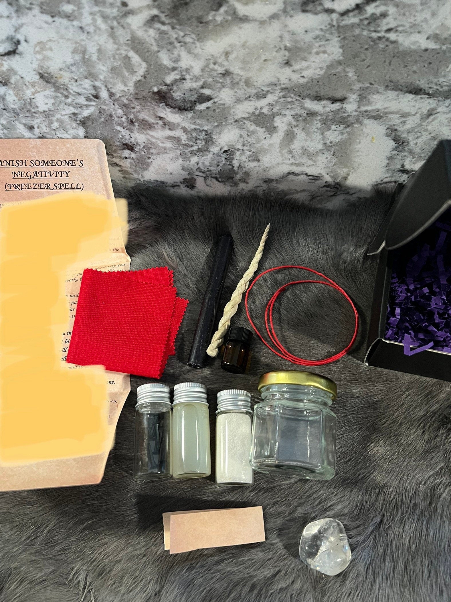 Binding Spell Kit – Freeze Negativity, Protection Ritual