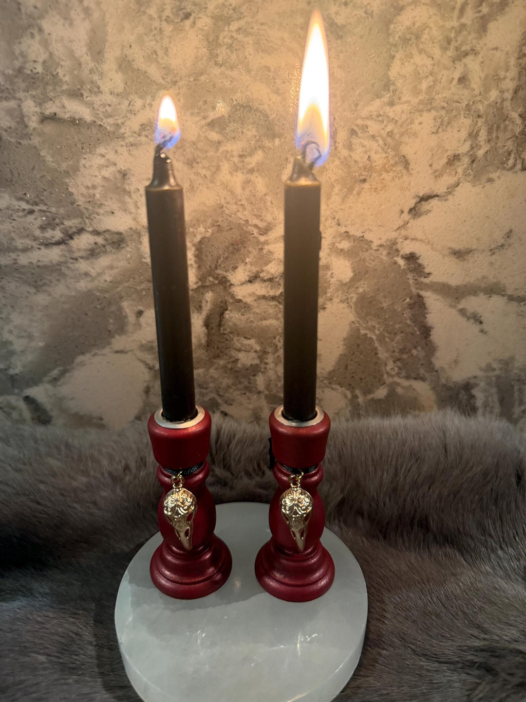 The Morrigan: Diety Chime Candle Holder Set