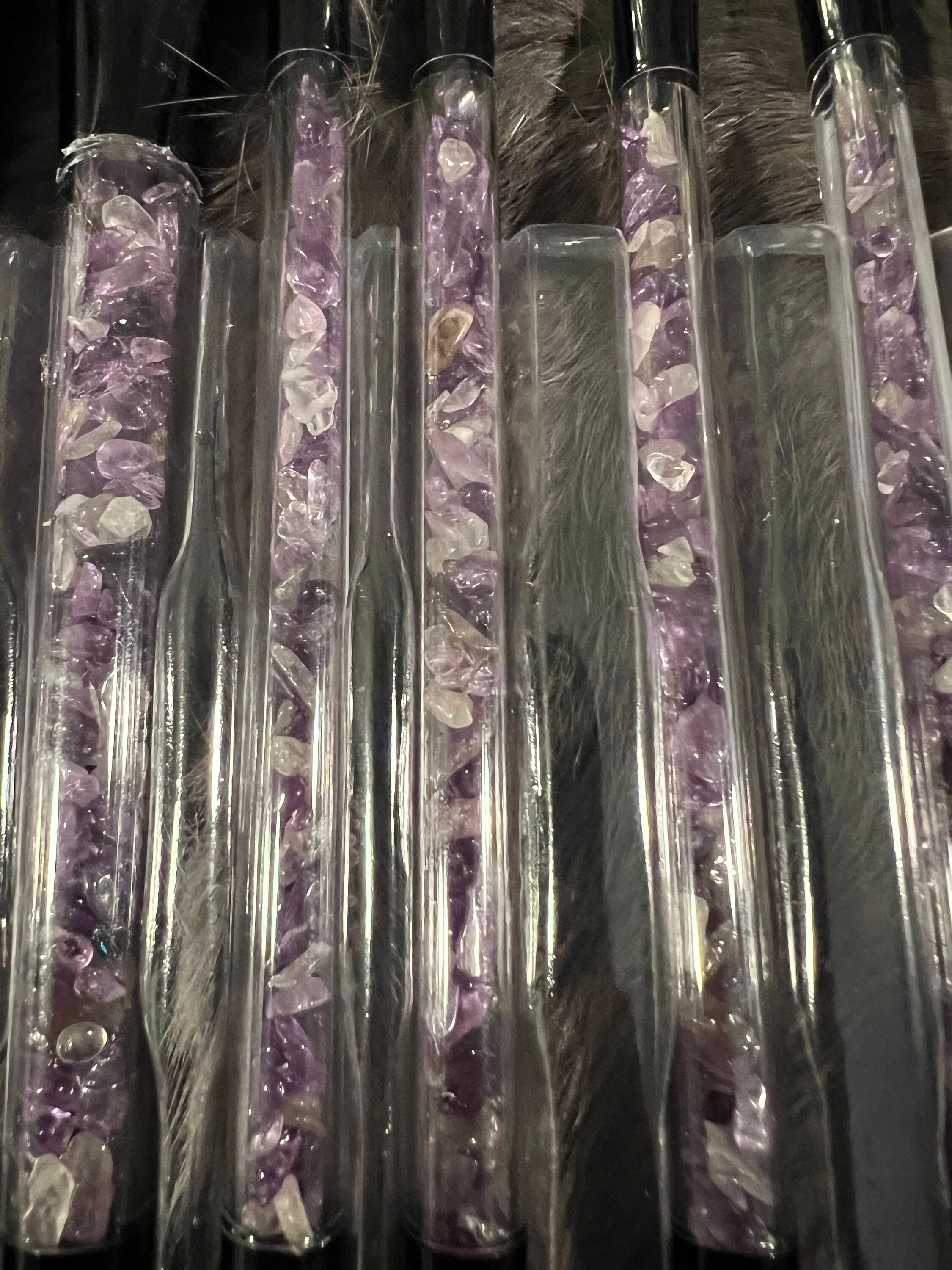 Gemstone Makeup Brush Set: Chakra Crystal Brush Collection
