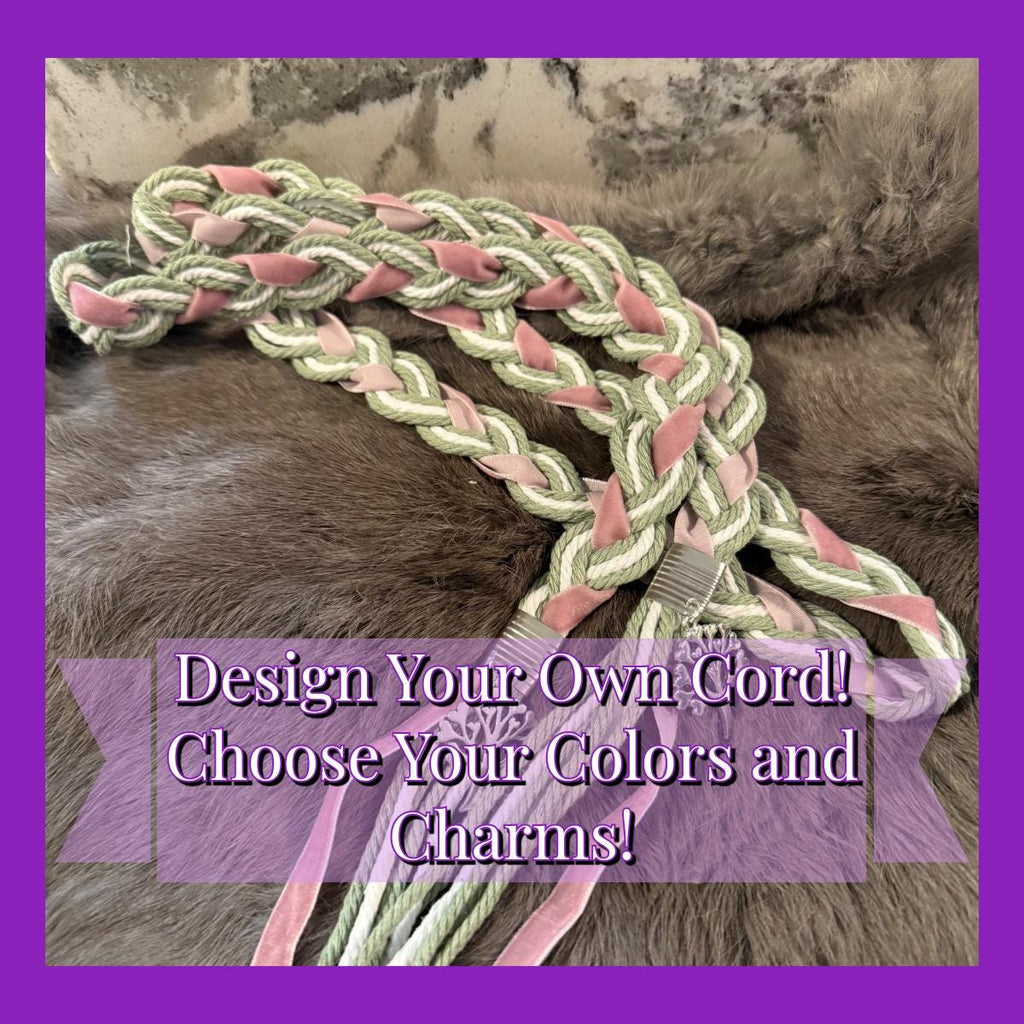 Custom Handfasting Cord - Celtic Wedding Braid with Charms