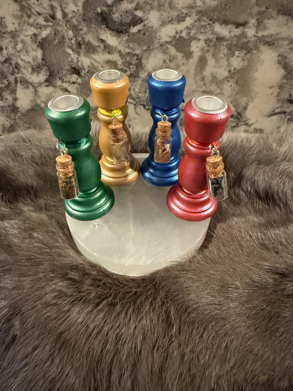 Elemental Magic Chime Candle Holders