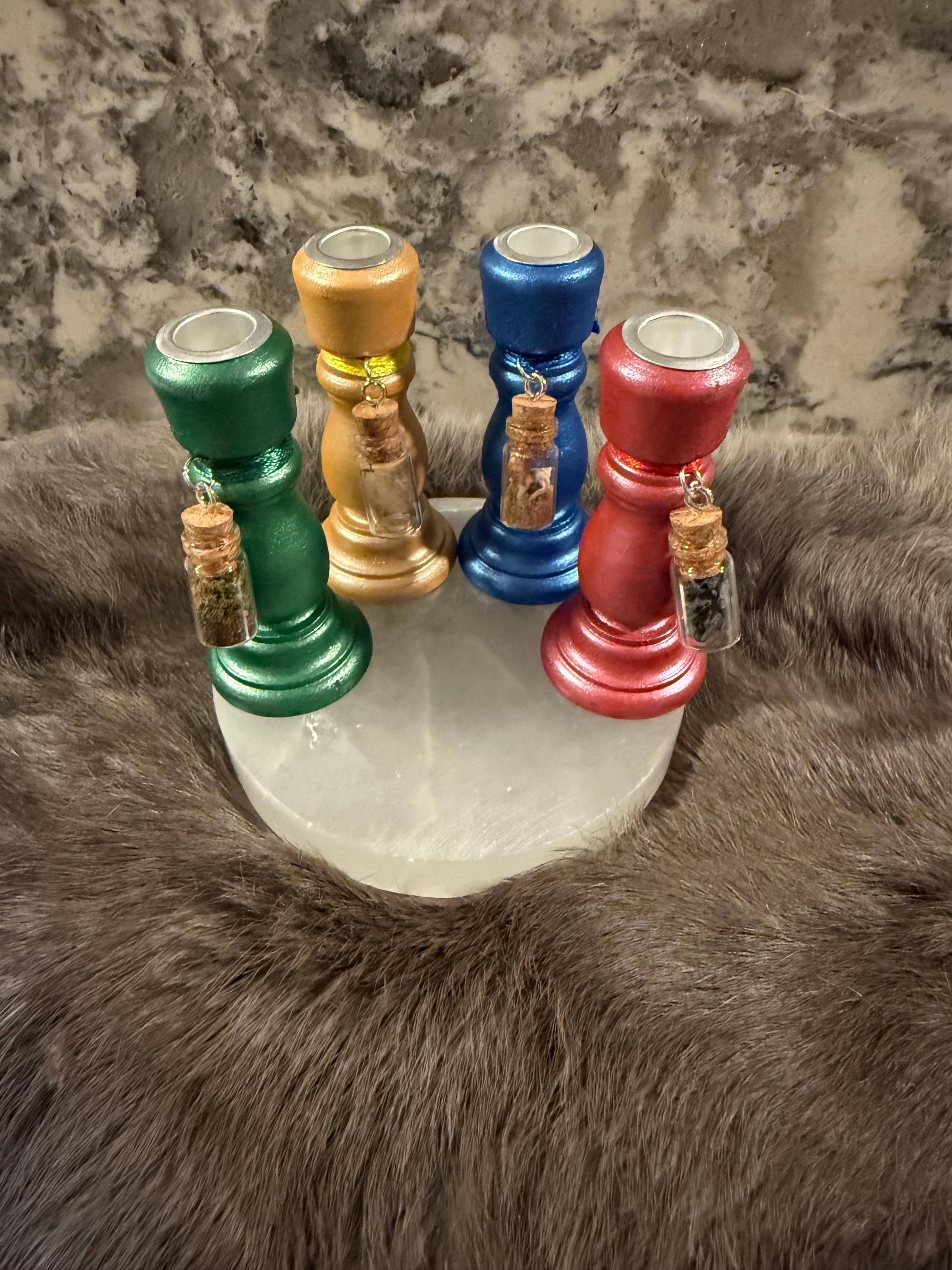 Elemental Magic Chime Candle Holders