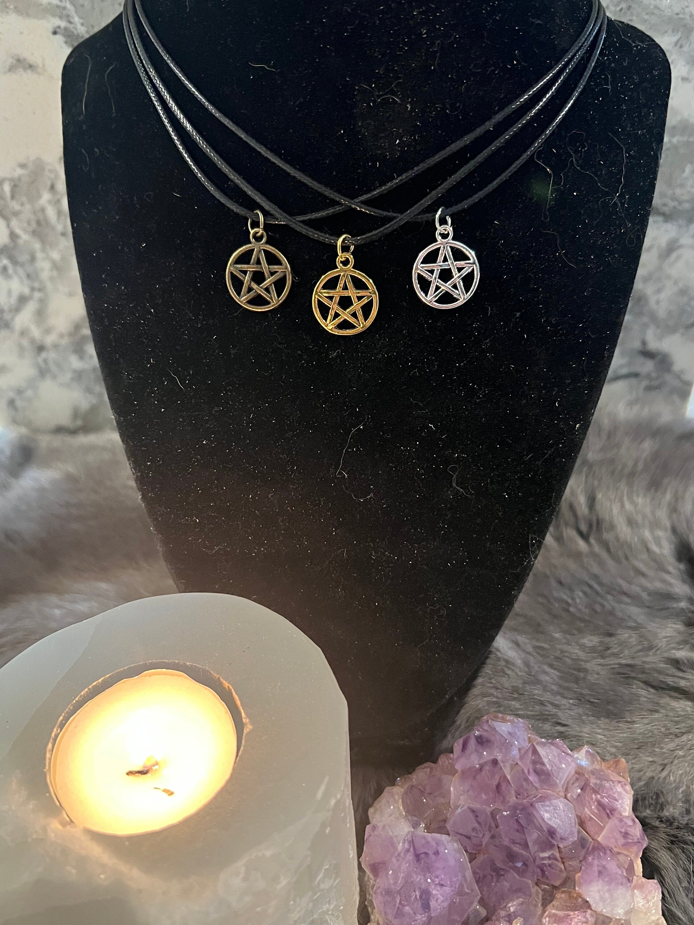 Pentacle Pendant Necklace: Witchy Pagan Jewelry