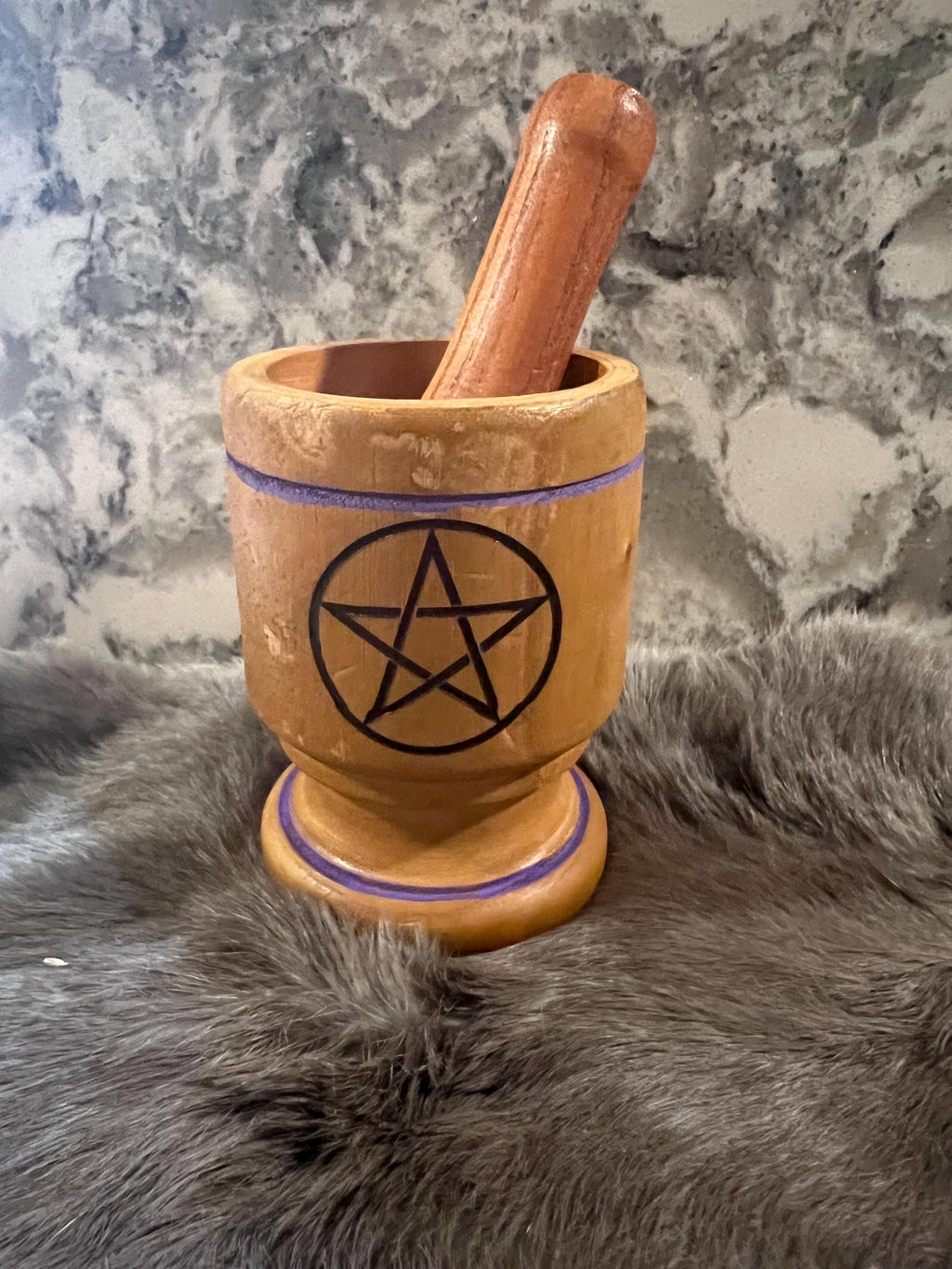 Pentacle Mortar and Pestle: Customizable Witch Apothecary Tools