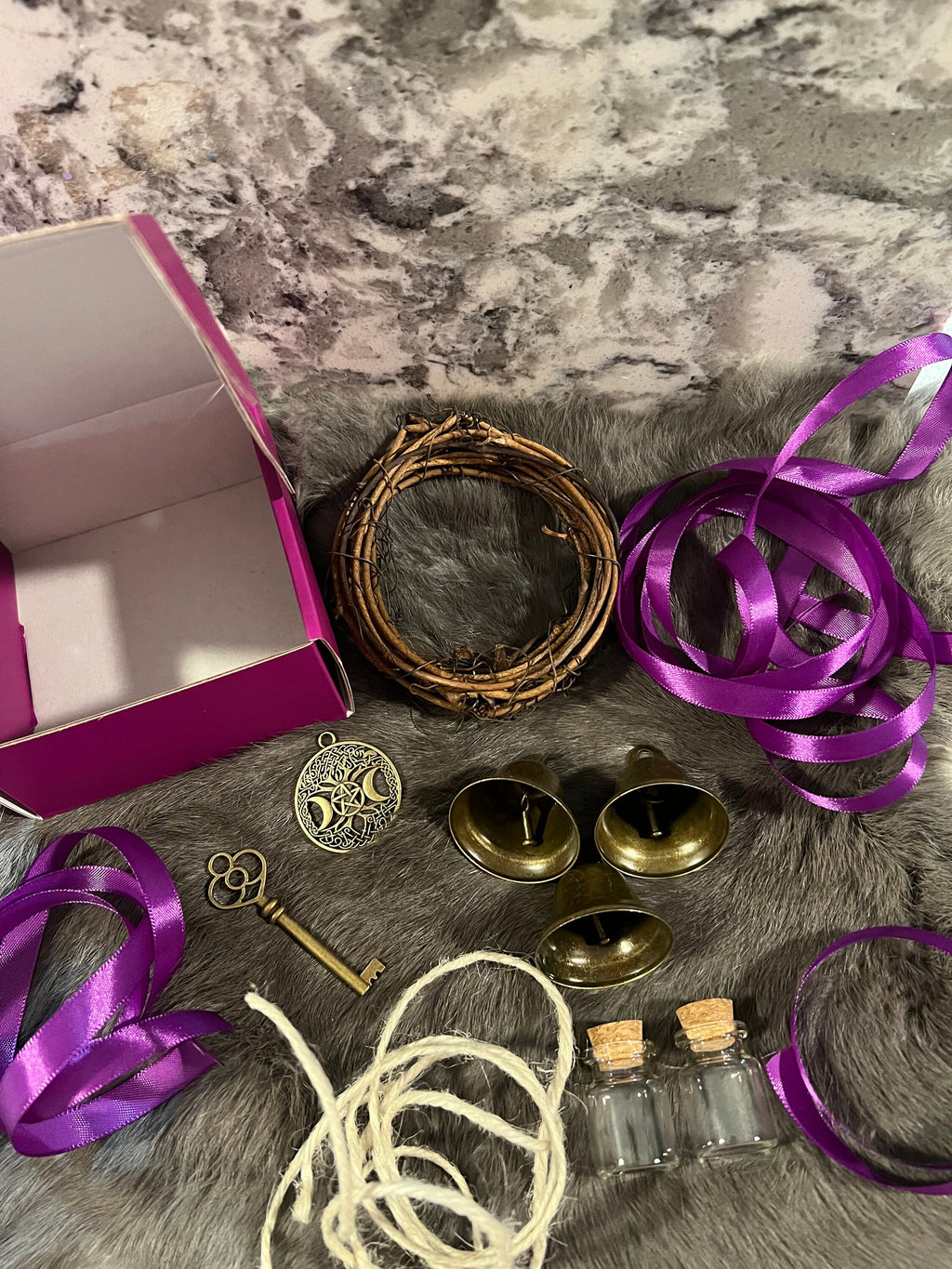 DIY Witch Bell Kit: Protection Door Hanger, Intention Setting Craft