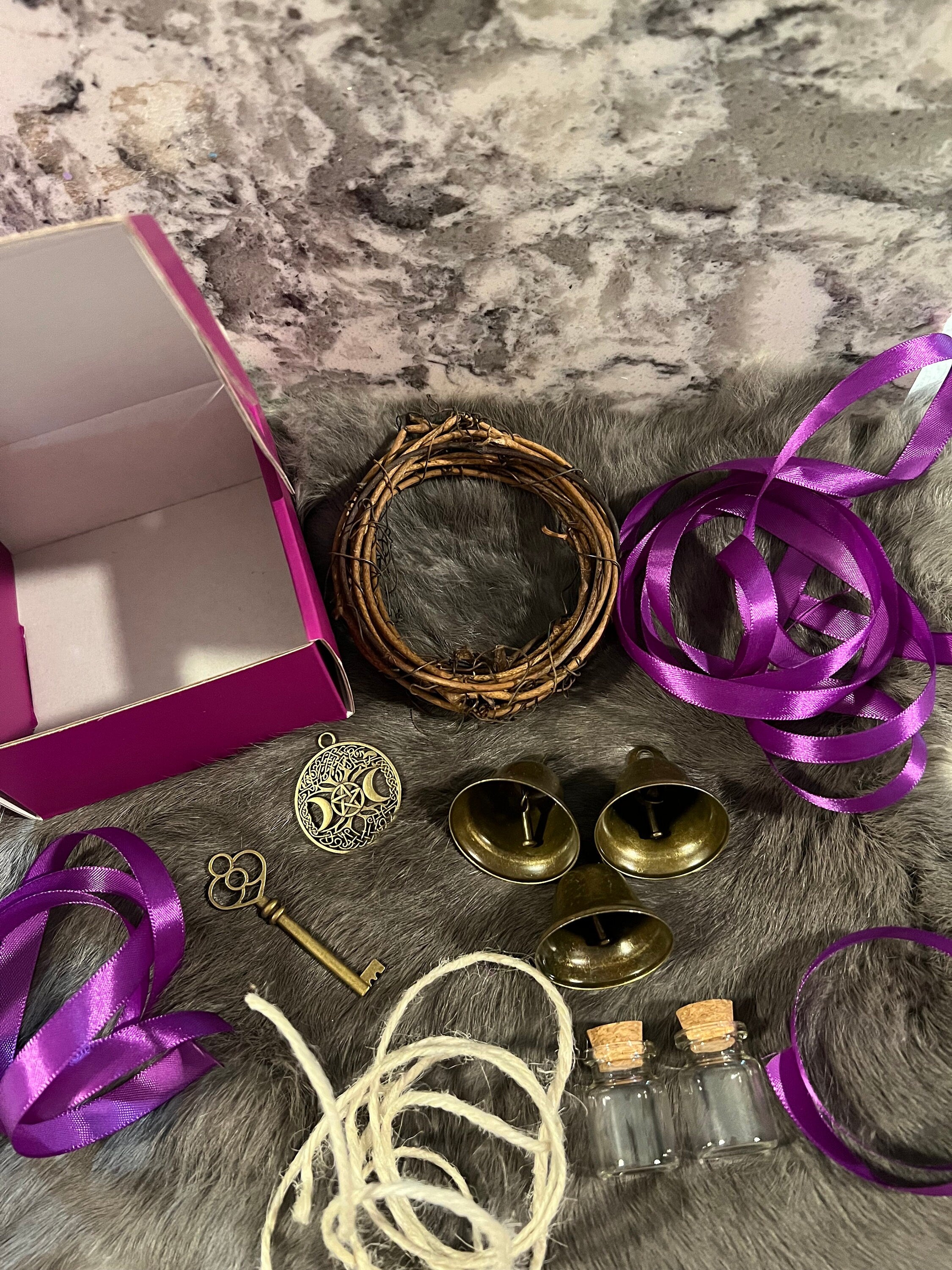 DIY Witch Bell Kit: Protection Door Hanger, Intention Setting Craft