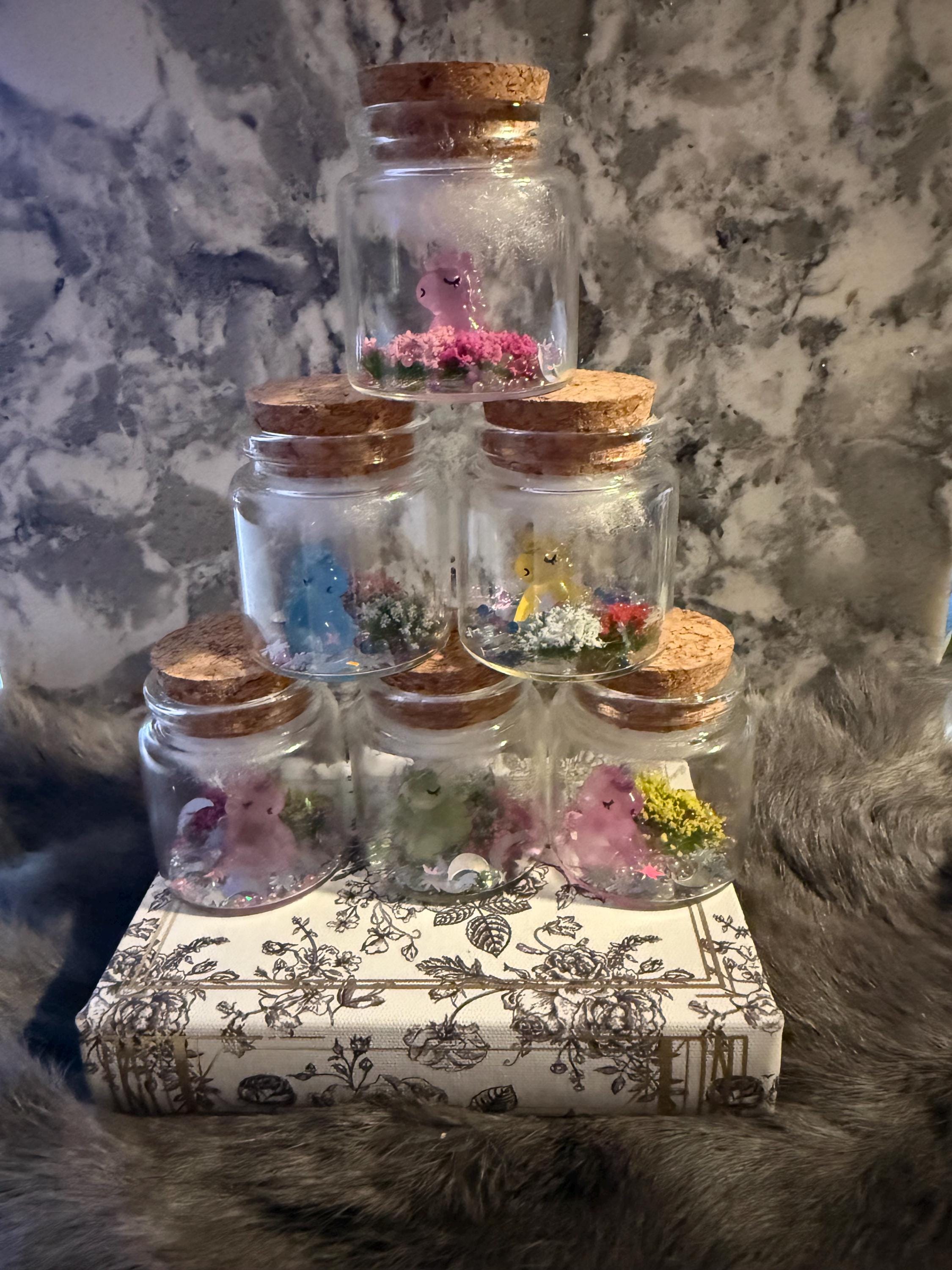 Glow in the Dark Pet Unicorn in a Jar: Witchy Magical Decor