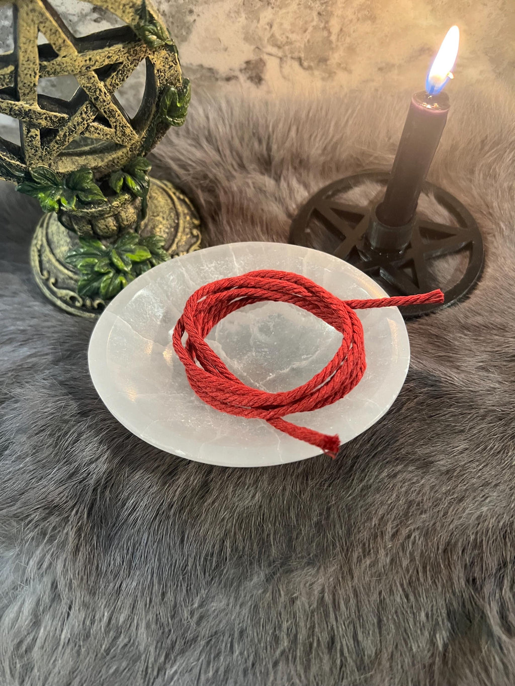 Reiki Blessed Organic Cotton Knot Magic Cord: Appalachian Witchcraft Spell Supplies