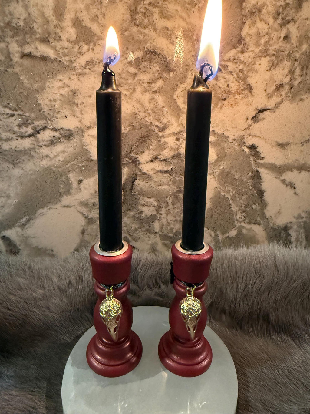 The Morrigan: Diety Chime Candle Holder Set