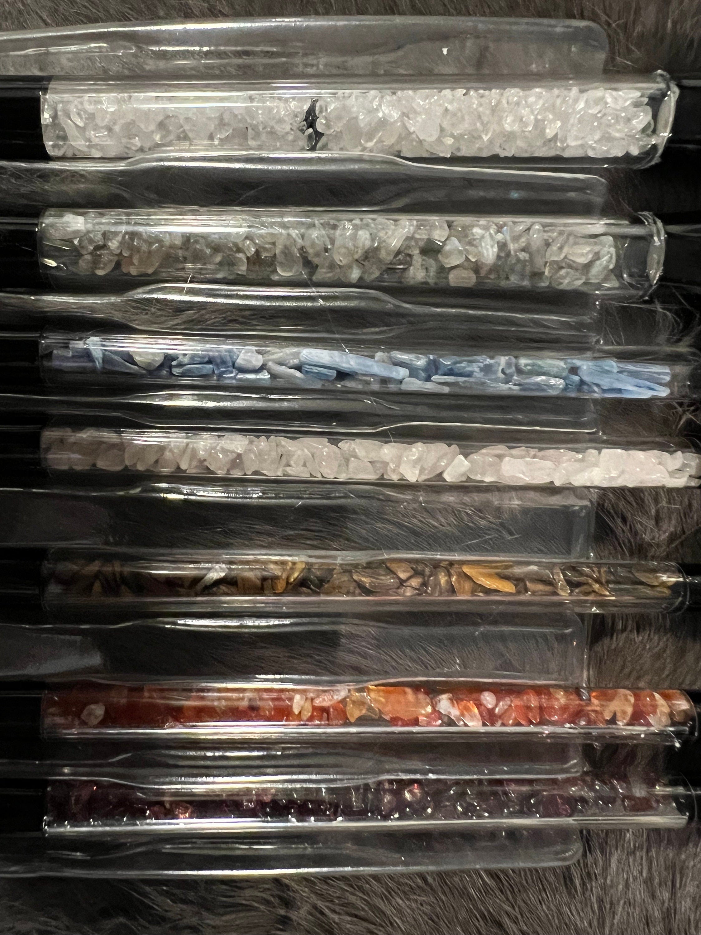 Gemstone Makeup Brush Set: Chakra Crystal Brushes, Witchy Gift
