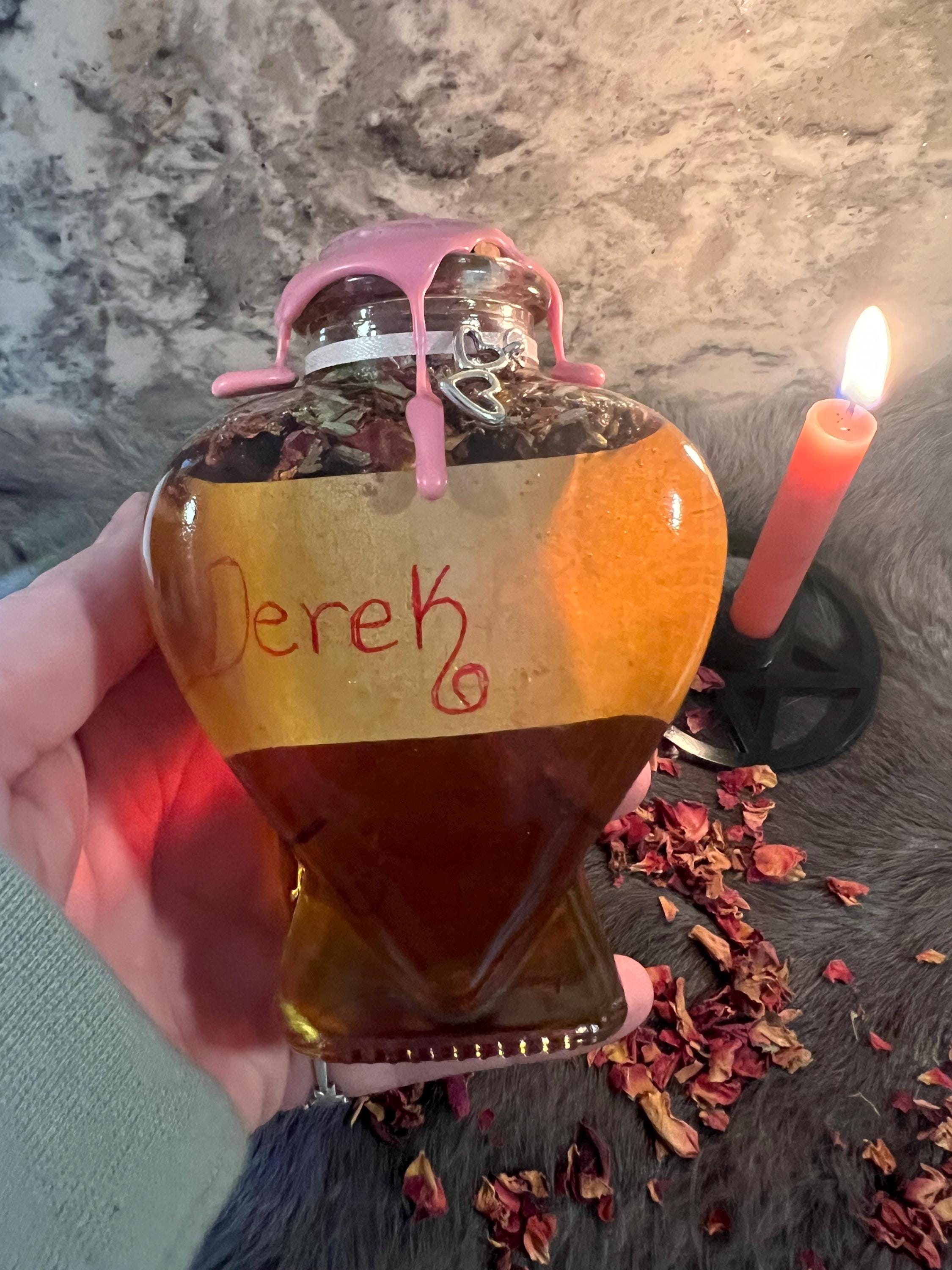 Custom Honey Jar Spell: Manifestation Charm Bottle, Love Spell