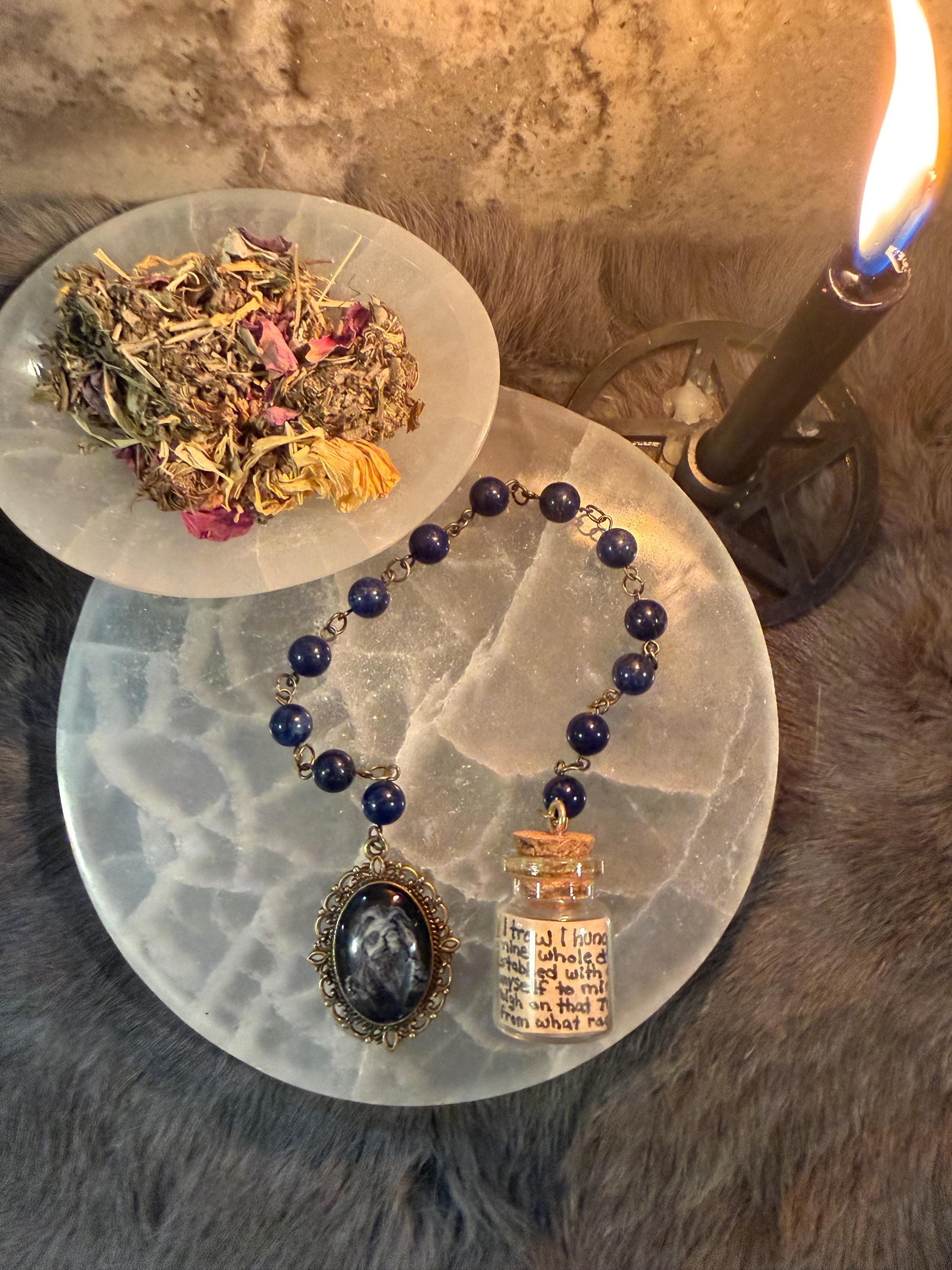 Odin Prayer Beads: Lapis Lazuli Norse Deity Set