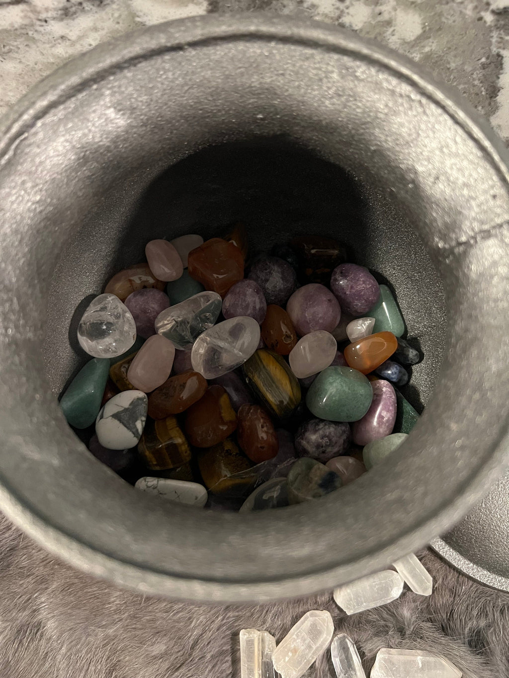 Intuitively Chosen Gemstone Tumble with Personalized Message