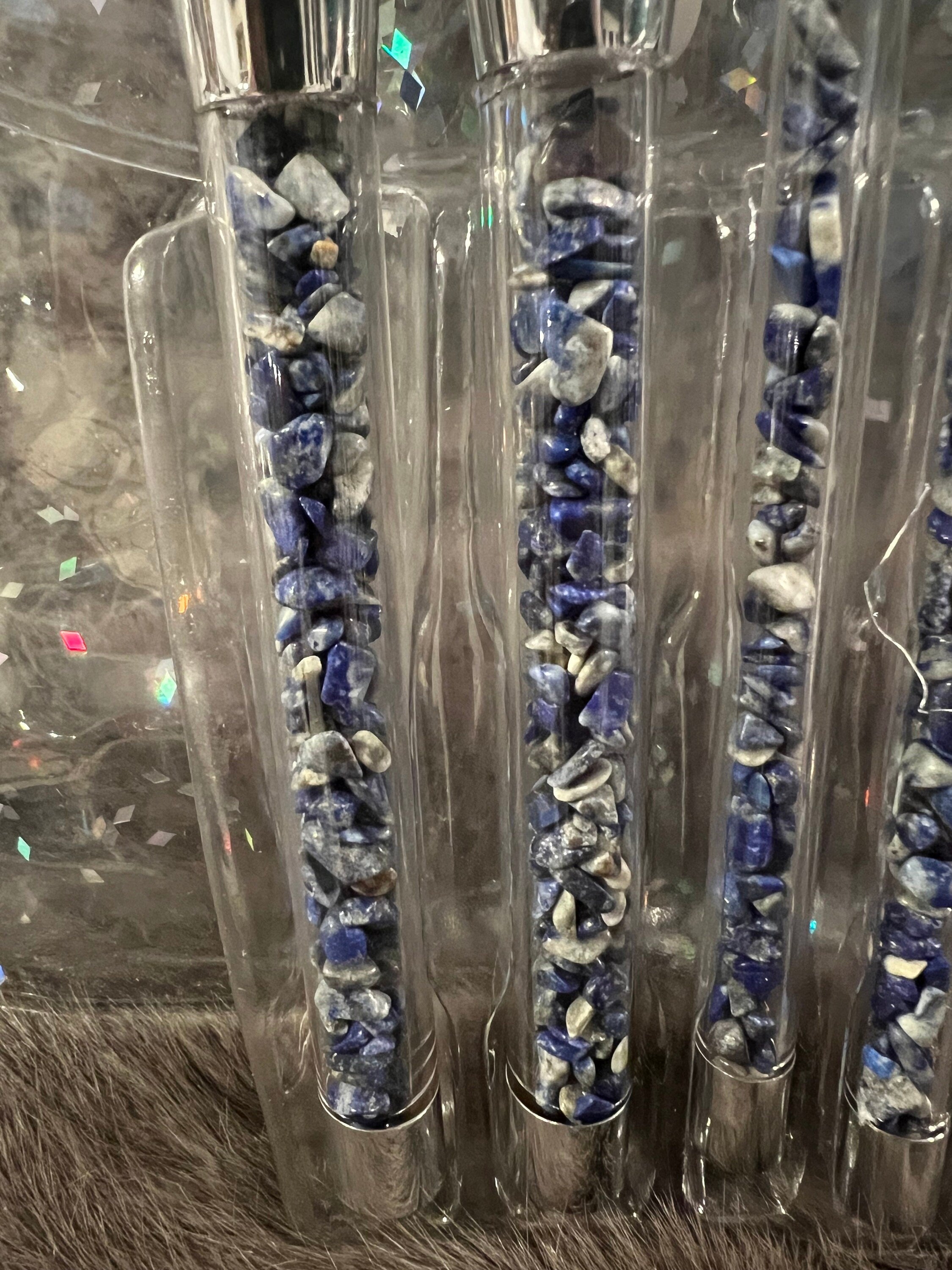 Lapis Lazuli Gemstone Makeup Brush Set - Witchy Vibes